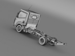 renault maxity 2013 chassi Model 3D