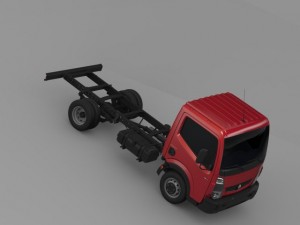 renault maxity 2013 chassi Model 3D
