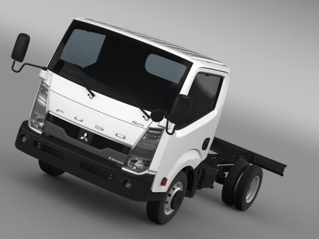 mitsubishi fuso canter guts chassi 2015 3D Model .c4d .max .obj .3ds .fbx .stl .blend 