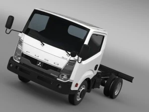 mitsubishi fuso canter guts chassis 2015 Modelo 3D