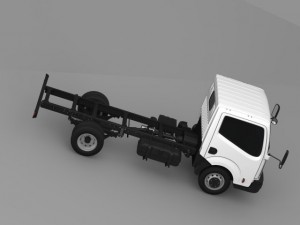 mitsubishi fuso canter guts chassi 2015 3D Model