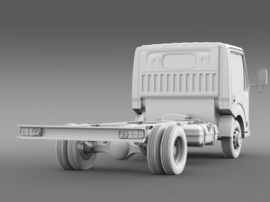 mitsubishi fuso canter guts chassi 2015 3D Model