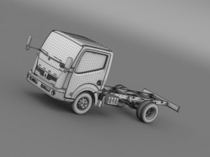 mitsubishi fuso canter guts chassi 2015 3D Model