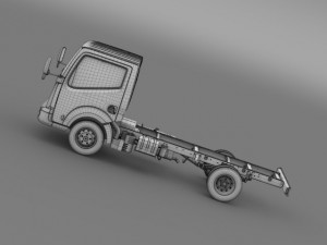 mitsubishi fuso canter guts chassi 2015 3D Model
