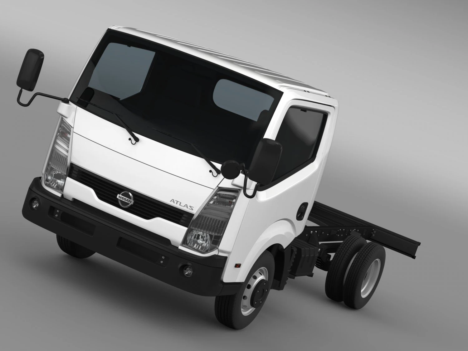 nissan atlas chassi 2013 3D Model .c4d .max .obj .3ds .fbx .stl .blend