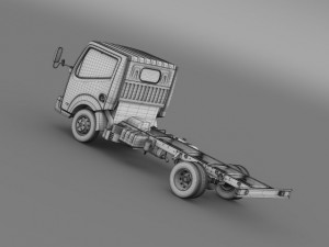 nissan atlas chassi 2013 Modelo 3D