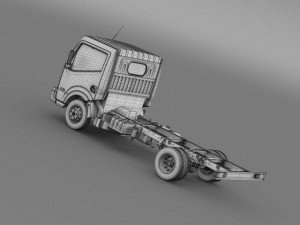 nissan cabstar chassi 2013 3D 모델