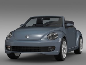vw beetle cabriolet denim concept 2015 3D 모델