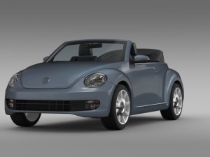 vw beetle cabriolet denim concept 2015 3D 모델