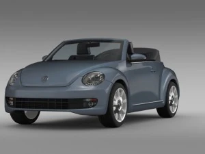 vw beetle cabriolet denim concept 2015 3D Model
