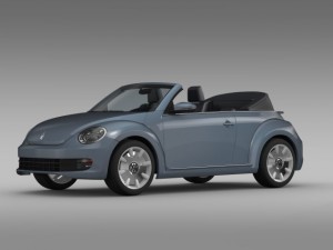 vw beetle cabriolet denim concept 2015 3D 모델