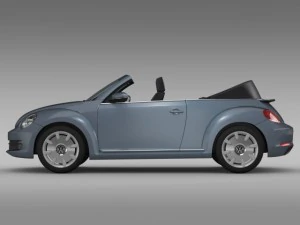 vw beetle cabriolet denim concept 2015 3D Model
