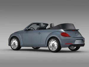 vw beetle cabriolet denim concept 2015 3D Model