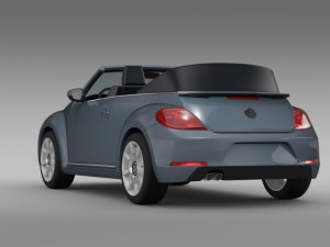 vw beetle cabriolet denim concept 2015 3D 모델