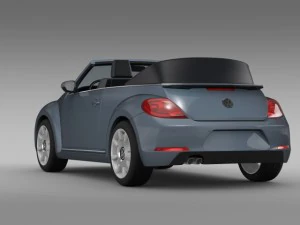 vw beetle cabriolet denim concept 2015 3D Model