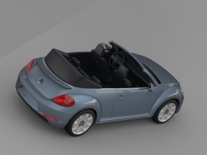 vw beetle cabriolet denim concept 2015 3D 모델