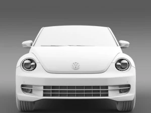 vw beetle cabriolet denim concept 2015 3D Model