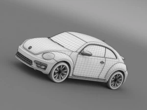 vw escarabajo concepto edici&oacute;n rosa 2015 Modelo 3D