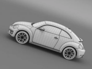 vw escarabajo concepto edici&oacute;n rosa 2015 Modelo 3D
