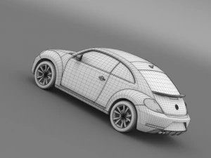 vw escarabajo concepto edici&oacute;n rosa 2015 Modelo 3D