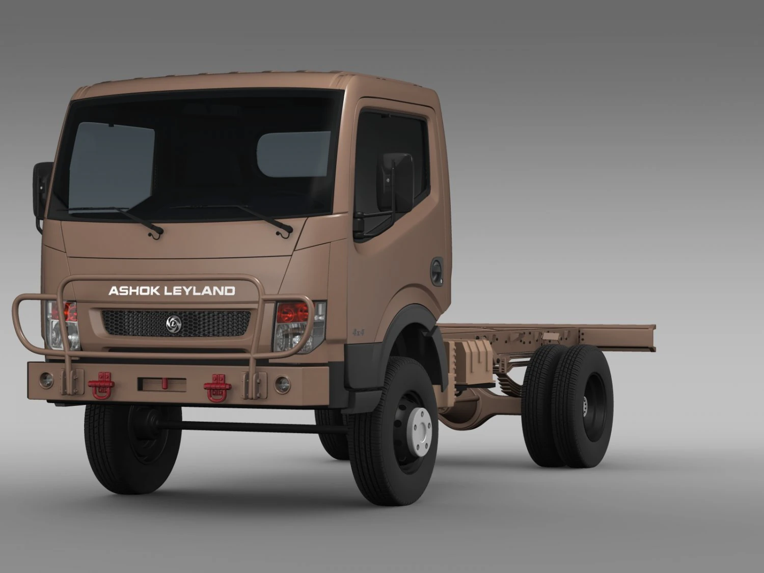 ashok leyland garuda chassi 2015 3D Model .c4d .max .obj .3ds .fbx .stl .blend