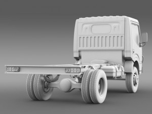 ashok leyland garuda chassi 2015 3D Model