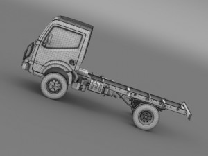 ashok leyland garuda chassi 2015 3D Model