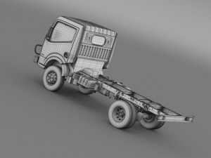 ashok leyland garuda chassi 2015 3D Model