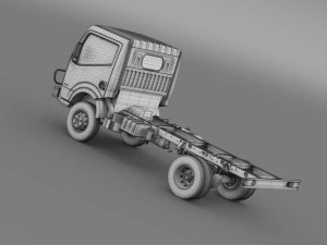 ashok leyland garuda chassi 2015 3D Model