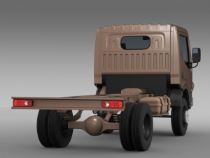ashok leyland garuda chassi 2015 3D Model