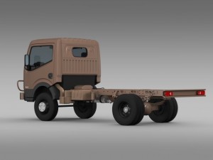 ashok leyland garuda chassi 2015 3D Model