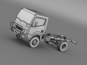 ashok leyland garuda chassi 2015 3D Model