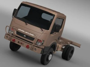 ashok leyland garuda chassi 2015 3D Model