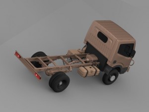 ashok leyland garuda chassi 2015 3D Model
