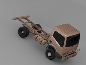 ashok leyland garuda chassi 2015 3D Model