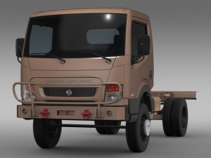 ashok leyland garuda chassi 2015 3D Model