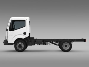 ashok leyland partner chassi 2015 3D 모델