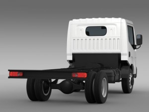ashok leyland partner chassi 2015 3D 모델