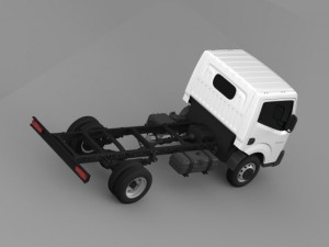 ashok leyland partner chassi 2015 3D 모델