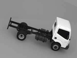 ashok leyland partner chassi 2015 3D 모델