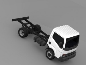 ashok leyland partner chassi 2015 3D 모델