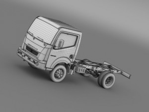 ashok leyland partner chassi 2015 3D 모델