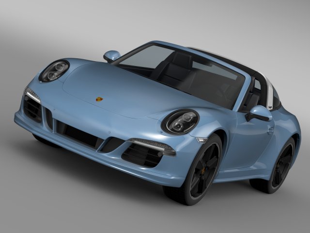 porsche 911 targa 4s exclusive 2015 Modello 3D .c4d .max .obj .3ds .fbx .stl .blend 