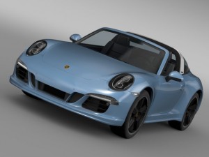 porsche 911 targa 4s exclusive 2015 3D Model