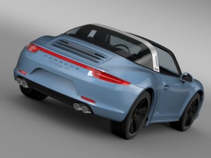 porsche 911 targa 4s exclusive 2015 Modello 3D
