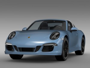 porsche 911 targa 4s exclusive 2015 Modello 3D