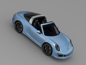 porsche 911 targa 4s exclusive 2015 Modello 3D
