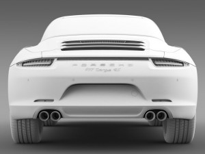 porsche 911 targa 4s exclusive 2015 Modello 3D
