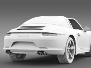 porsche 911 targa 4s exclusive 2015 Modello 3D