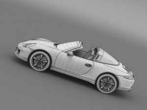 porsche 911 targa 4s exclusive 2015 Modello 3D